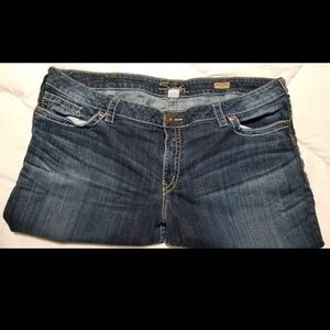 Size 24 Silver Santorini Cropped Jeans
